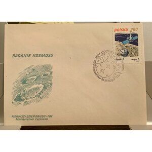 Poland 1979 Space Exploration Stamp Envelope